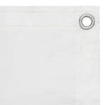 Paravento da Balcone Bianco 90x300 cm in Tessuto Oxford