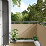 Paravento Balcone Beige 75x500 cm in Tessuto Oxford