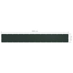 Paravento da Balcone Verde Scuro 75x600 cm Tessuto Oxford