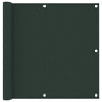 Paravento da Balcone Verde Scuro 90x300 cmTessuto Oxford