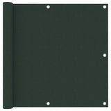 Paravento da Balcone Verde Scuro 90x300 cmTessuto Oxford