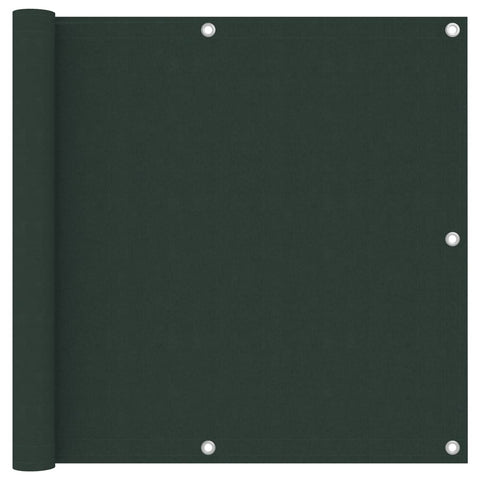 Paravento da Balcone Verde Scuro 90x300 cmTessuto Oxford