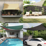 Parasole a Vela Oxford Rettangolare 2x5 m Antracite