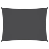Parasole a Vela Oxford Rettangolare 2,5x4 m Antracite