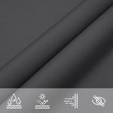 Parasole a Vela Oxford Triangolare 4x4x4 m Antracite