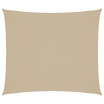 Parasole a Vela Oxford Rettangolare 2x2,5 m Beige