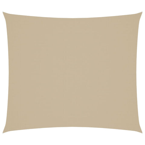 Parasole a Vela Oxford Rettangolare 2x2,5 m Beige