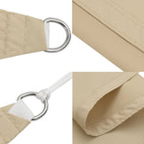 Parasole a Vela Oxford Rettangolare 2x3 m Beige