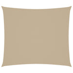 Parasole a Vela Oxford Rettangolare 2,5x3 m Beige