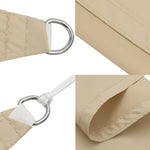 Parasole a Vela Oxford Rettangolare 2,5x3 m Beige