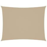 Parasole a Vela Oxford Rettangolare 2,5x4 m Beige