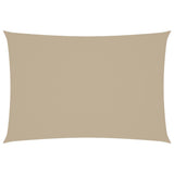 Parasole a Vela Oxford Rettangolare 2,5x4,5 m Beige