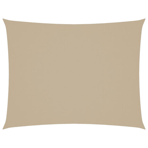 Parasole a Vela Oxford Rettangolare 3x4 m Beige