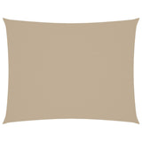 Parasole a Vela Oxford Rettangolare 5x6 m Beige