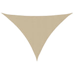 Parasole a Vela Oxford Triangolare 2,5x2,5x3,5 m Beige