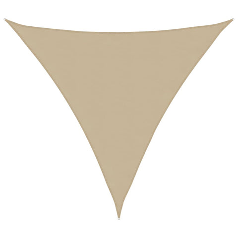 Parasole a Vela Oxford Triangolare 3x3x3 m Beige