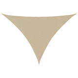 Parasole a Vela Oxford Triangolare 5x6x6 m Beige