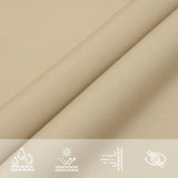 Parasole a Vela Oxford Triangolare 5x6x6 m Beige