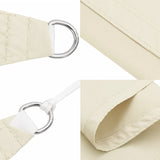 Parasole a Vela Oxford Rettangolare 2x5 m Crema