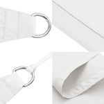 Parasole a Vela Oxford Triangolare 4x5x5 m Bianco