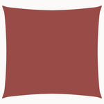 Vela Parasole in Tela Oxford Quadrata 4,5x4,5 m Terracotta