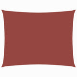 Parasole a Vela Tessuto Oxford Rettangolare 2,5x4,5m Terracotta