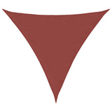 Parasole a Vela Oxford Triangolare 4,5x4,5x4,5 m Terracotta