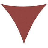 Parasole a Vela in Tessuto Oxford Triangolare 6x6x6m Terracotta