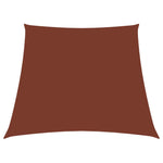 Parasole a Vela in Tela Oxford a Trapezio 3/4x3 m Terracotta