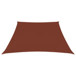 Parasole a Vela in Tela Oxford a Trapezio 3/4x3 m Terracotta