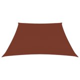 Parasole a Vela in Tela Oxford a Trapezio 3/4x3 m Terracotta