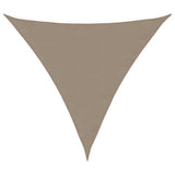 Parasole a Vela Oxford Triangolare 5x5x5 m Grigio Talpa