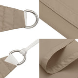 Parasole a Vela Oxford Triangolare 5x5x5 m Grigio Talpa