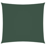 Vela Parasole in Tela Oxford Quadrata 2,5x2,5 m Verde Scuro