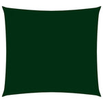 Parasole in Tessuto Oxford Quadrato 3,6x3,6 m Verde Scuro