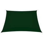 Parasole in Tessuto Oxford Quadrato 3,6x3,6 m Verde Scuro