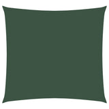 Vela Parasole in Tela Oxford Quadrata 4x4 m Verde Scuro