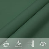 Vela Parasole in Tela Oxford Quadrata 4x4 m Verde Scuro