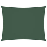 Parasole a Vela Oxford Rettangolare 3x4 m Verde Scuro