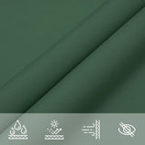 Parasole a Vela Oxford Rettangolare 3,5x5 m Verde Scuro