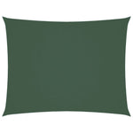 Parasole a Vela Oxford Rettangolare 4x6 m Verde Scuro