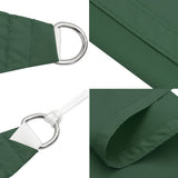 Parasole a Vela Oxford Rettangolare 4x7 m Verde Scuro