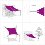 Parasole a Vela Oxford Rettangolare 3x4 m Blu