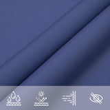 Parasole a Vela Tessuto Oxford Rettangolare 5x7 m Blu