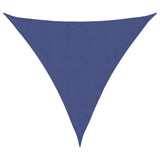Parasole a Vela Oxford Triangolare 4x4x4 m Blu
