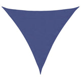 Parasole a Vela Oxford Triangolare 5x5x5 m Blu