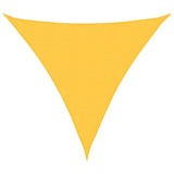 Parasole a Vela Oxford Triangolare 5x5x5 m Giallo