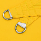 Parasole a Vela Oxford Triangolare 5x5x5 m Giallo