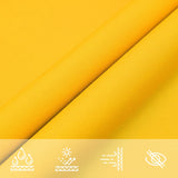 Parasole a Vela Oxford Triangolare 5x5x5 m Giallo