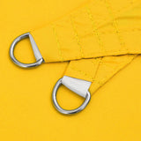 Parasole a Vela Oxford Triangolare 5x7x7 m Giallo
